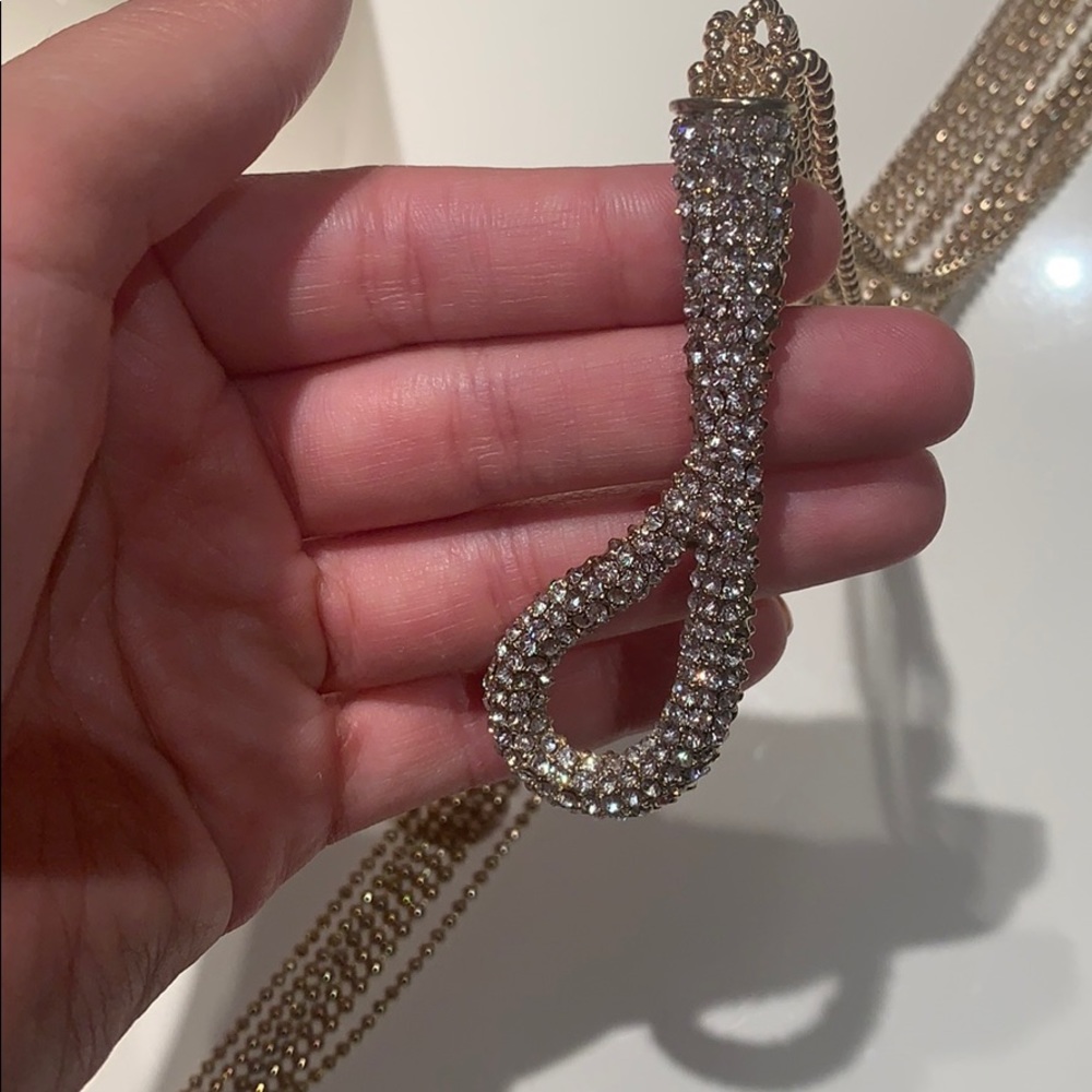 Gold Statement Necklace - image 4